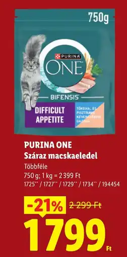 Lidl Purina one száraz macskaeledel ajánlat