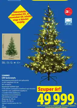 Lidl Livarno led-karácsonyfa ajánlat