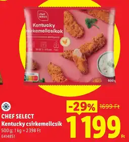 Lidl Chef Select kentucky csirkemellcsik ajánlat