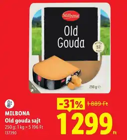 Lidl Milbona old gouda sajt ajánlat