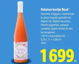 Lidl Balaton Kertje Rosé ajánlat