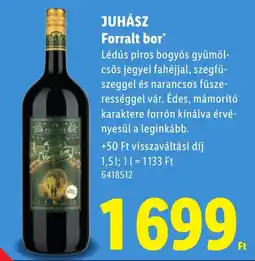 Lidl Juhász forralt bor ajánlat