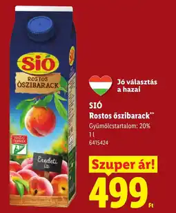 Lidl Sió öszibarack ajánlat