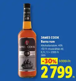 Lidl James cook barna rum ajánlat