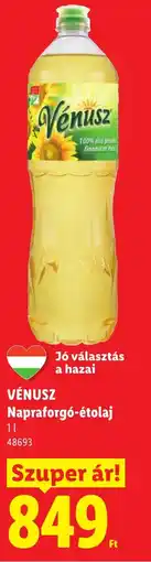 Lidl Vénusz napraforgó-étolaj ajánlat