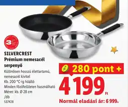 Lidl Silvercrest prémium nemesacél serpenyő ajánlat