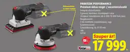 Lidl Parkside performance prémium akkus rezgő- / excentercsiszoló ajánlat