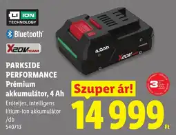 Lidl Parkside performance prémium akkumulátor ajánlat