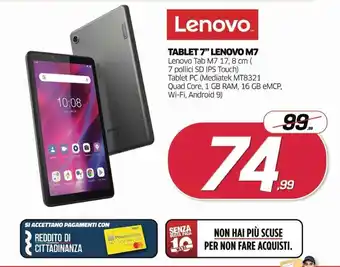 Lenovo M7 Tablet 7"