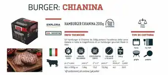 Baldi Carni Hamburger Chianina 200g