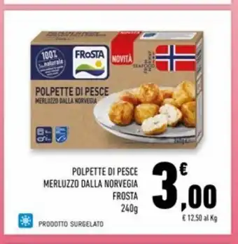 Conad Superstore Polpette di pesce merluzzo dalla norvegia frosta offerta
