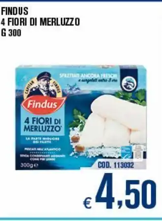 Adhoc Findus 4 fiori di merluzzo offerta