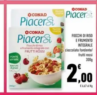 Fiocchi di riso e frumento integrale