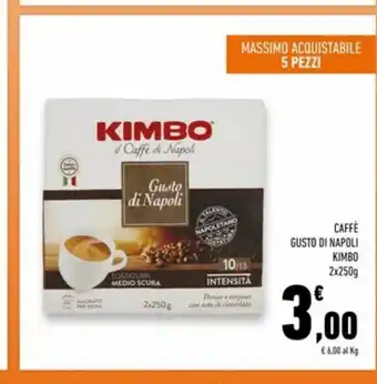 Conad Superstore Caffè gusto di napoli kimbo offerta