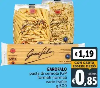 Deco Market Garofalo pasta di semola igp formati normali offerta