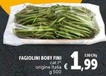 Deco Market Fagiolini boby fini origine italia offerta