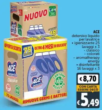 Deco Market Ace detersivo liquido per lavatrice offerta