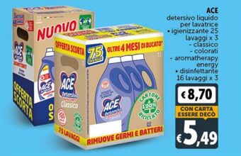 Deco Superstore Ace detersivo liquido per lavatrice offerta