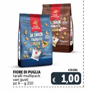 Fiore di puglia taralli multipack vari gusti pz 6 g 210
