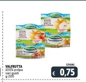 Deco Superstore Valfrutta 100 % polpa vari gusti g 200 offerta