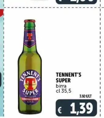 Deco Superstore Tennent's super birra cl 35 .5 offerta