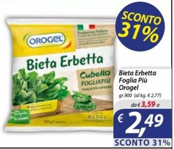 DiMeglio Orogel Bieta Erbetta Foglia Più gr.900 offerta
