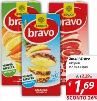 Succhi Bravo vari gusti lt.2