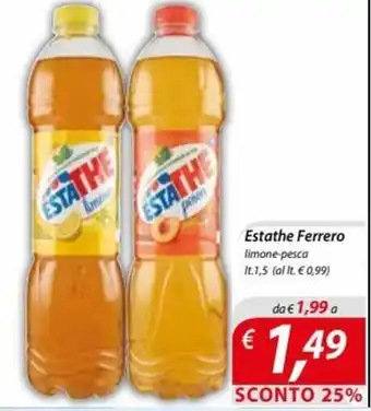 DiMeglio Estathe Ferrero limone-pesca lt.1,5 offerta