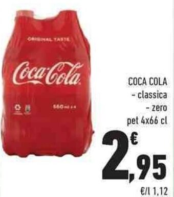 Conad City Coca Cola classica-zero pet 4x66 cl offerta
