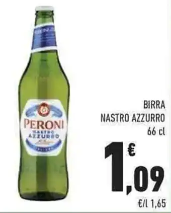 Conad City Birra Nastro Azzuro 66 cl offerta