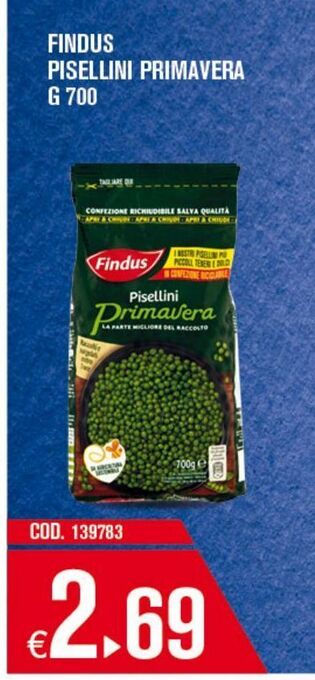 Adhoc Findus pisellini primavera offerta