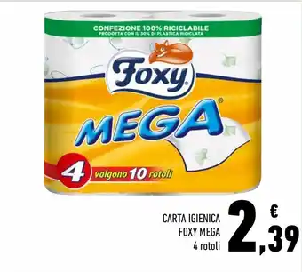Conad Superstore Carta igienica foxy mega offerta