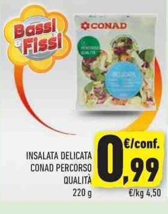 Conad City Conad Insalata Delicata Percorso Qualità 220 g offerta