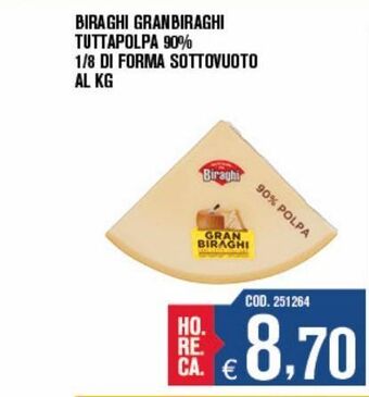 Adhoc Formaggio biraghi offerta