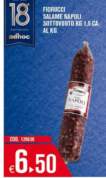 Adhoc Fiorucci salame napoli offerta