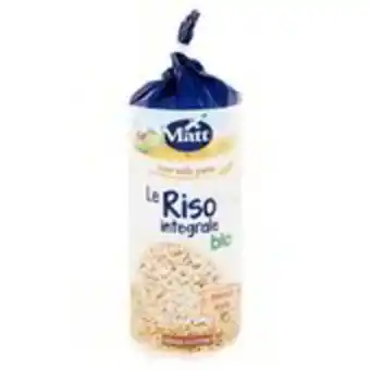 Matt&bio gallette di riso integrali 120 gr