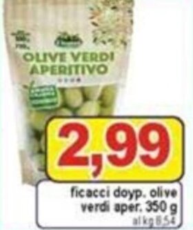 Pewex Ficacci doyp. olive verdi aper. 350 g offerta