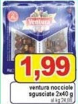 Pewex Ventura nocciole sgusciate 2x40 g offerta