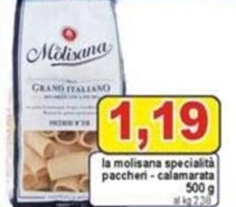 Pewex La Molisana specialità paccheri - calamarata 500 g offerta