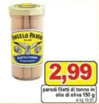 Pewex Parodi filetti di tonno in olio di oliva 150 g offerta