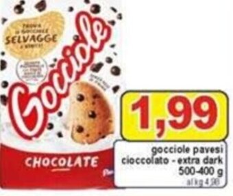 Pewex Gocciole pavesi cioccolato - extra dark 500-400 g offerta
