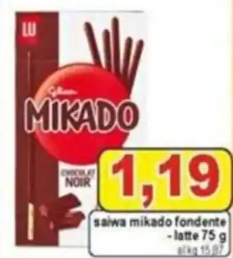 Pewex Saiwa mikado fondente - latte 75 g offerta