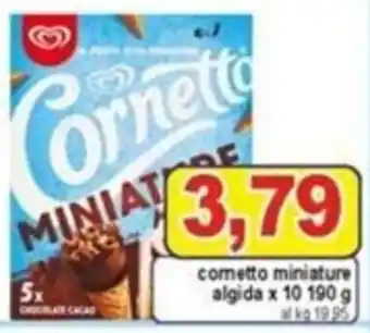 Pewex Cornetto miniature algida x 10 190 g offerta