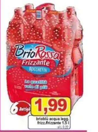 Pewex Brio Rossa acqua legg.frizz./frizzante 1,5 l offerta