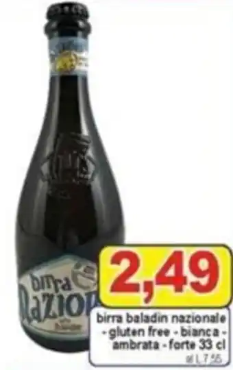 Pewex Birra Baladin nazionale - gluten free-bianca-ambrata-forte 33 cl offerta