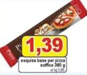 Pewex Exquisa base per pizza soffice 380 g offerta