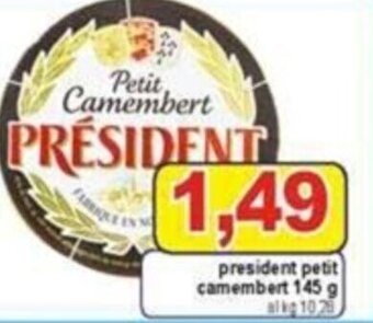 Pewex Président petit camembert 145 g offerta