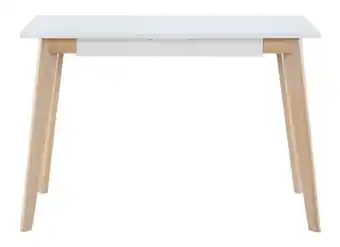 Scrivania scandinava in legno bianco leena