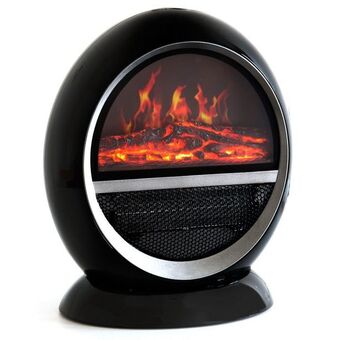 Camino elettrico con finta fiamma 1500w marte nero