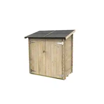 Brico Bravo Casetta da giardino in legno 16mm 155x85cm box porta attrezzi ambrogio offerta